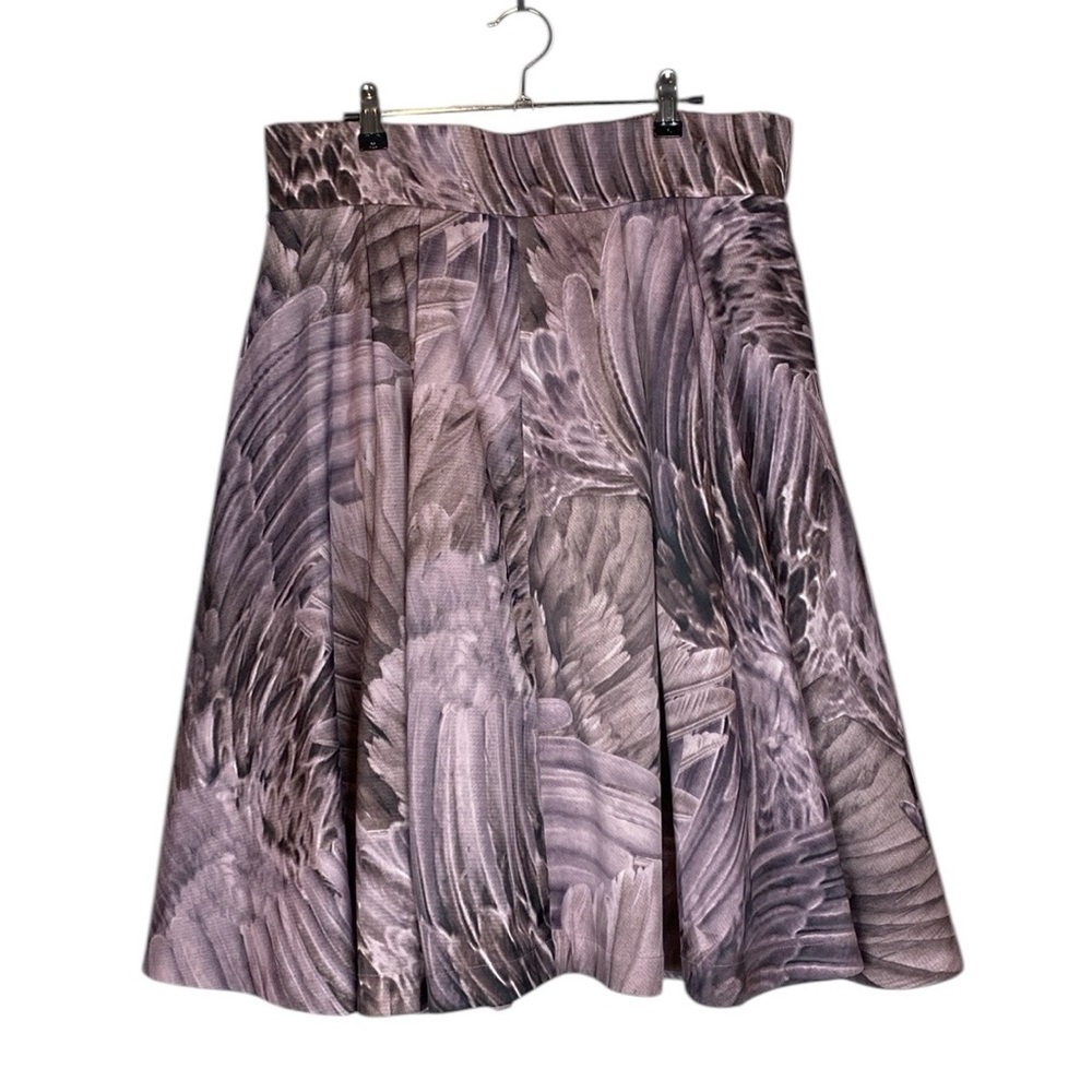 Elegant Purple Patterned Women's Skirt